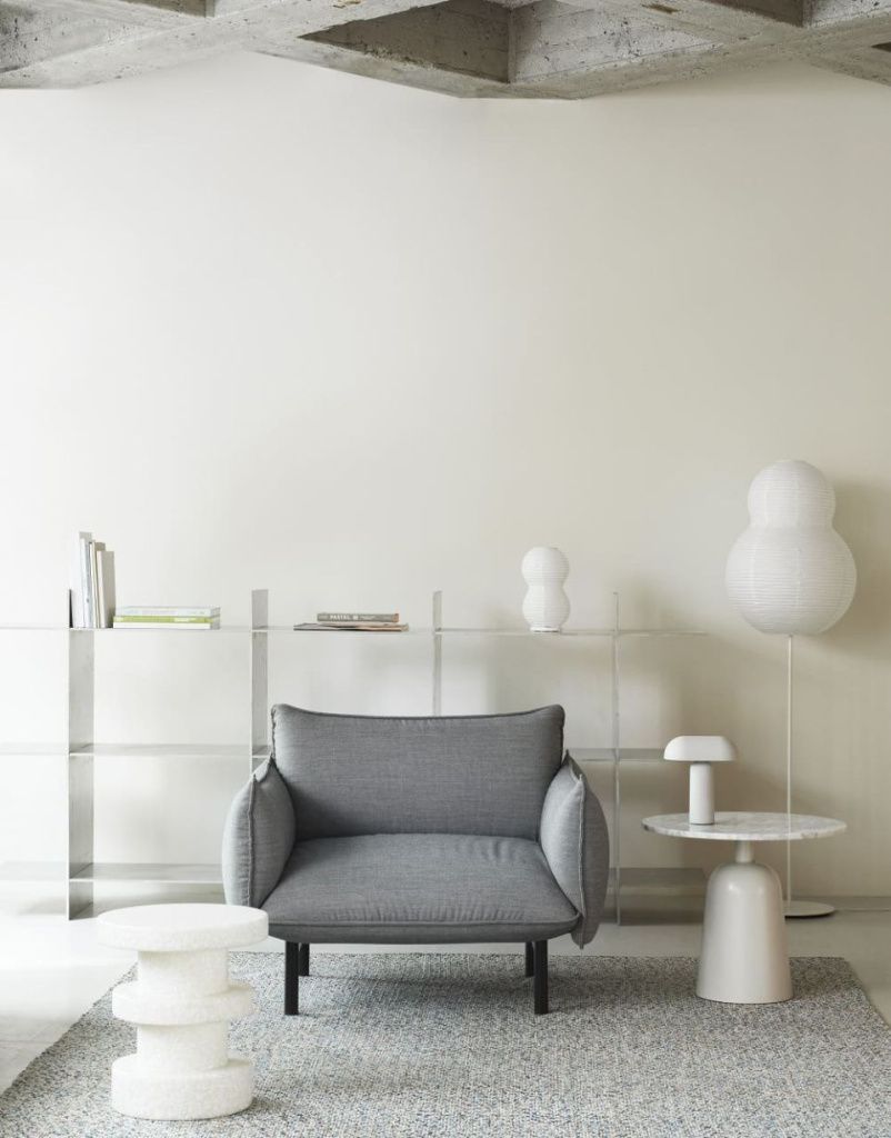 Кресло Ark Armchair Black Steel Canvas