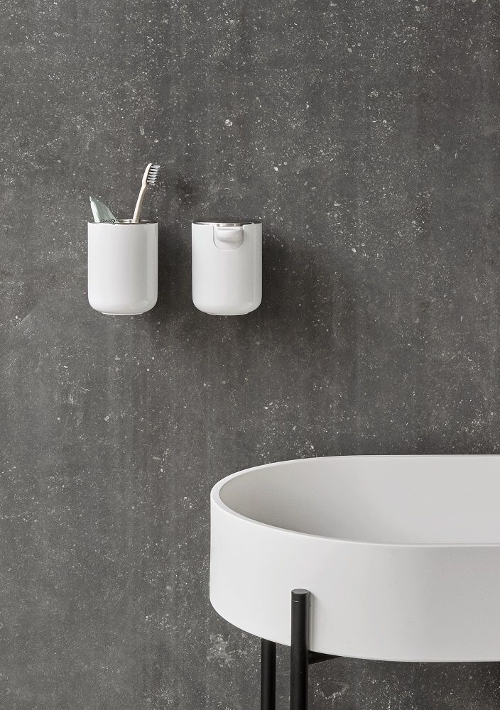 Стакан для зубных щеток настенный Toothbrush Holder Wall White