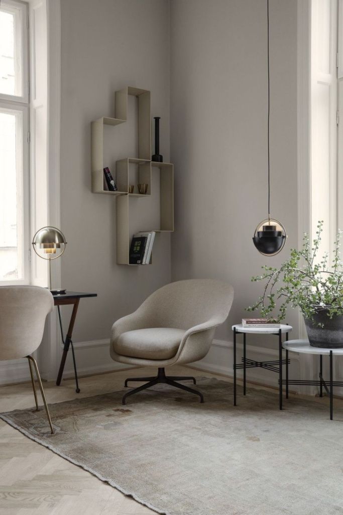 Столик TS Side Table Round White Carrara Marble Black Ø40