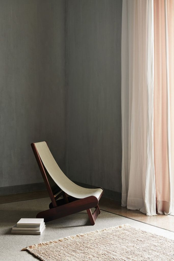 Кресло Hemi Lounge Chair Dark Stained Natural