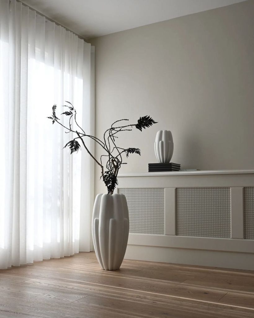 Ваза Bloom Big Slim Bone White