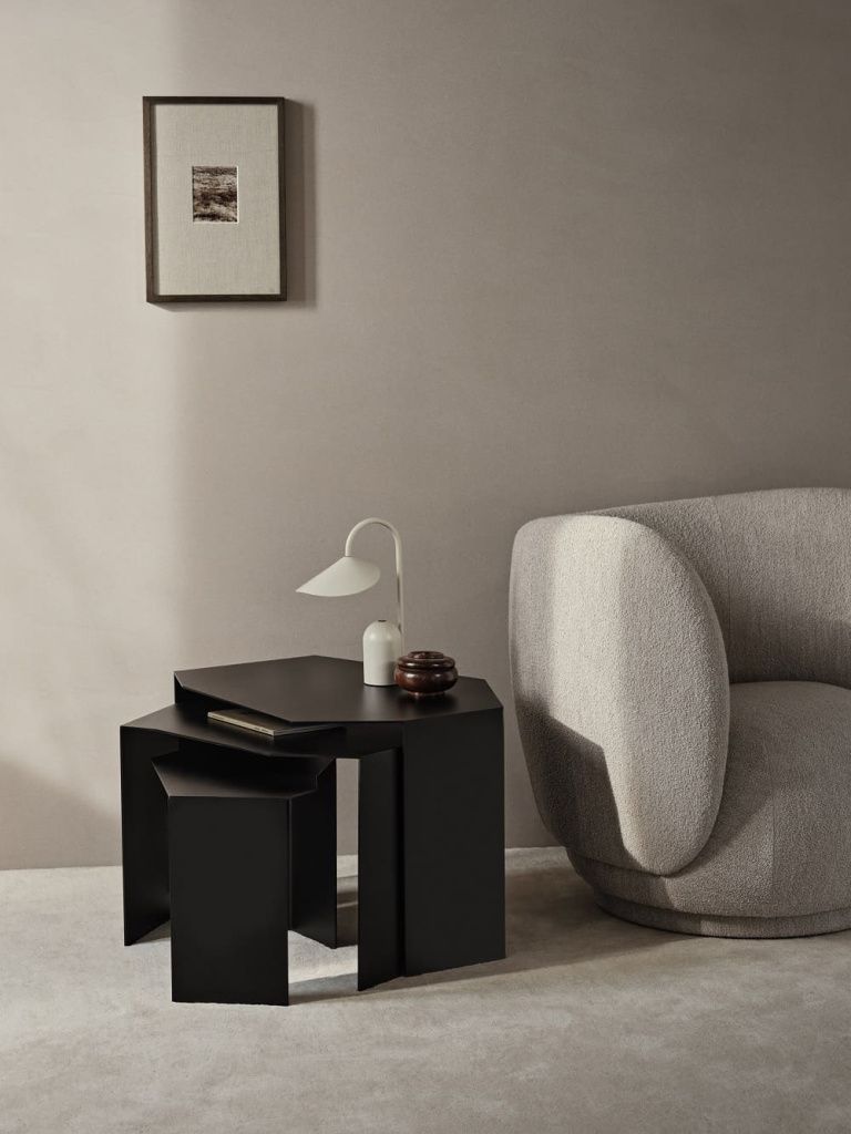 Столики Shard Cluster Tables Set Black 3 шт