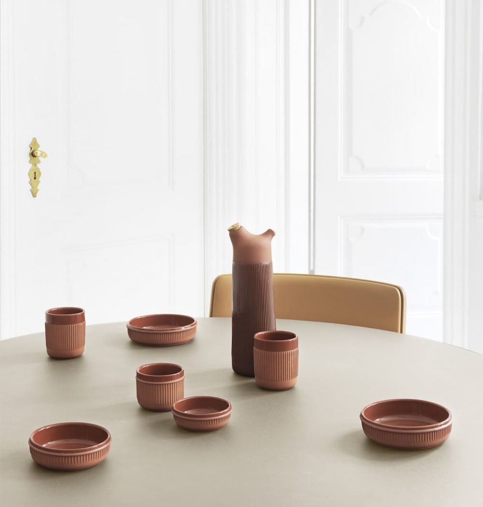 Набор для масла и уксуса Junto Terracotta 2 шт
