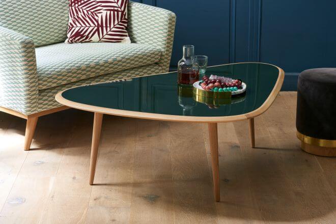 Столик Small 50's Coffee Table Lacquer Mineral Green