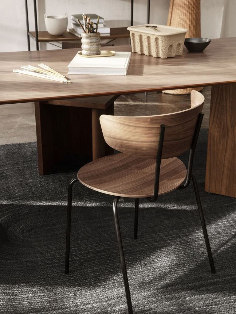 Стул Herman Dining Chair Tonus Wh. Oiled Oak Sugar Kelp