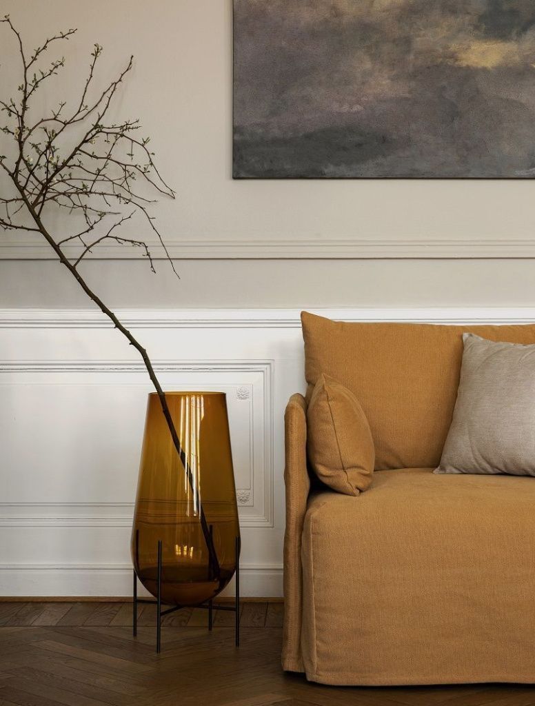 Ваза Echasse Vase Bronzed Brass Amber Large h60