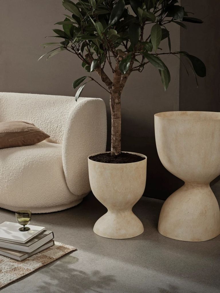 Кашпо Evoke Pot Medium Warm Sand