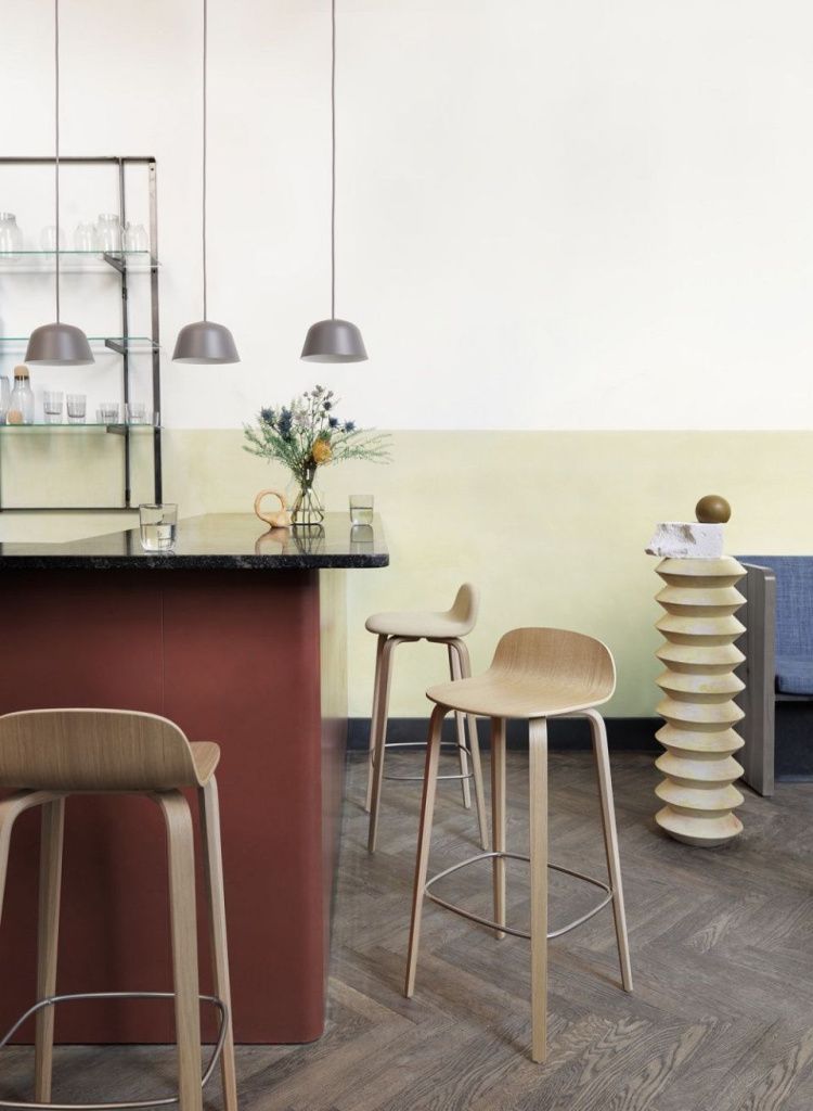 Стул полубарный Visu Counter Stool Oak h65