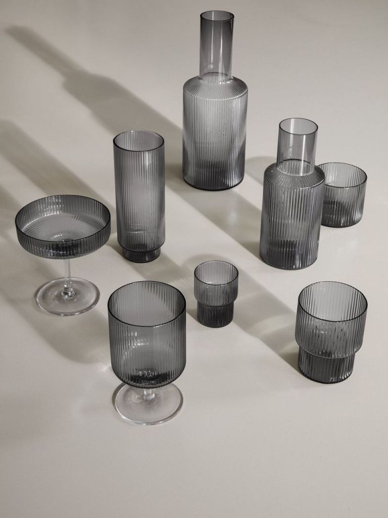 Бокалы Ripple Wine Glasses Smoked Grey 2 шт