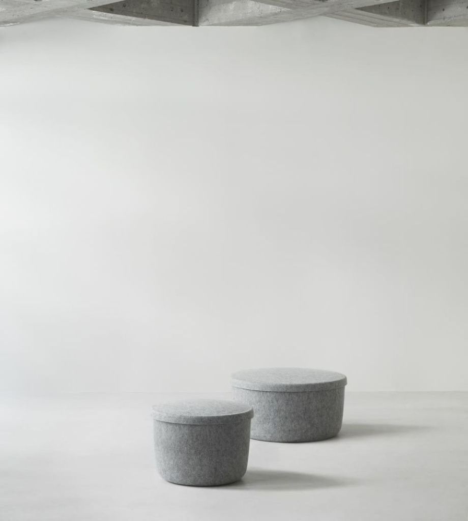 Пуф Hide Storage Pouf Large Grey