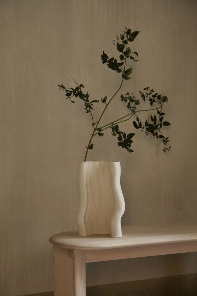 Ваза Moire Vase Off-White
