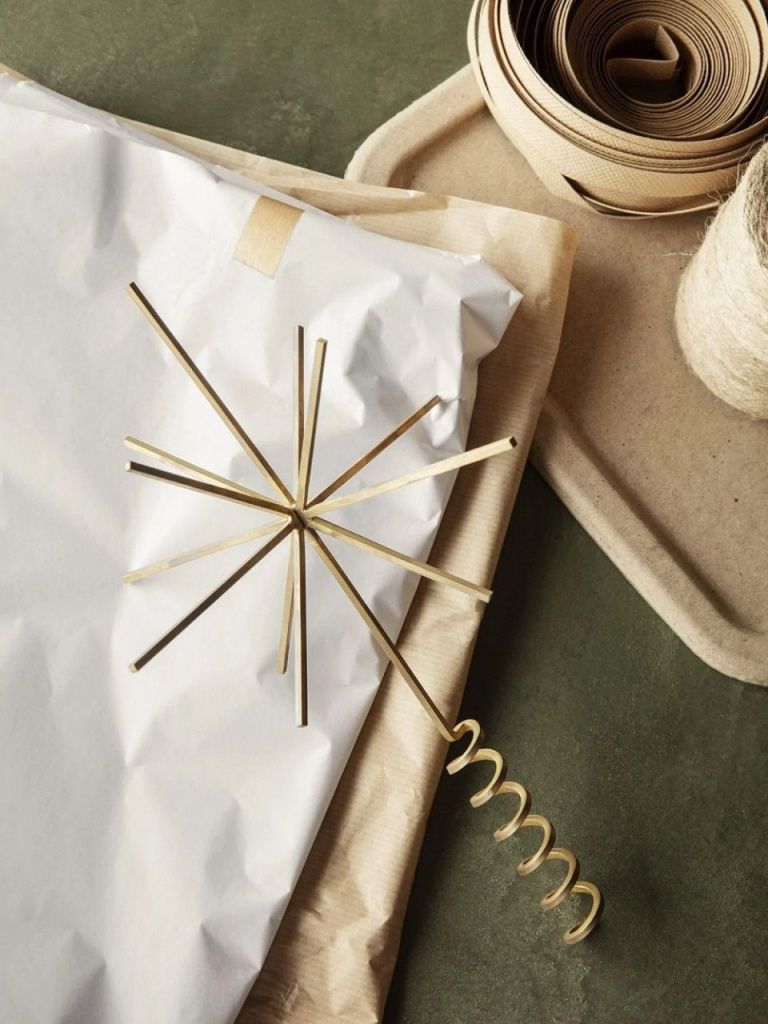 NY Верхушка на елку Brass Christmas Tree Top Star