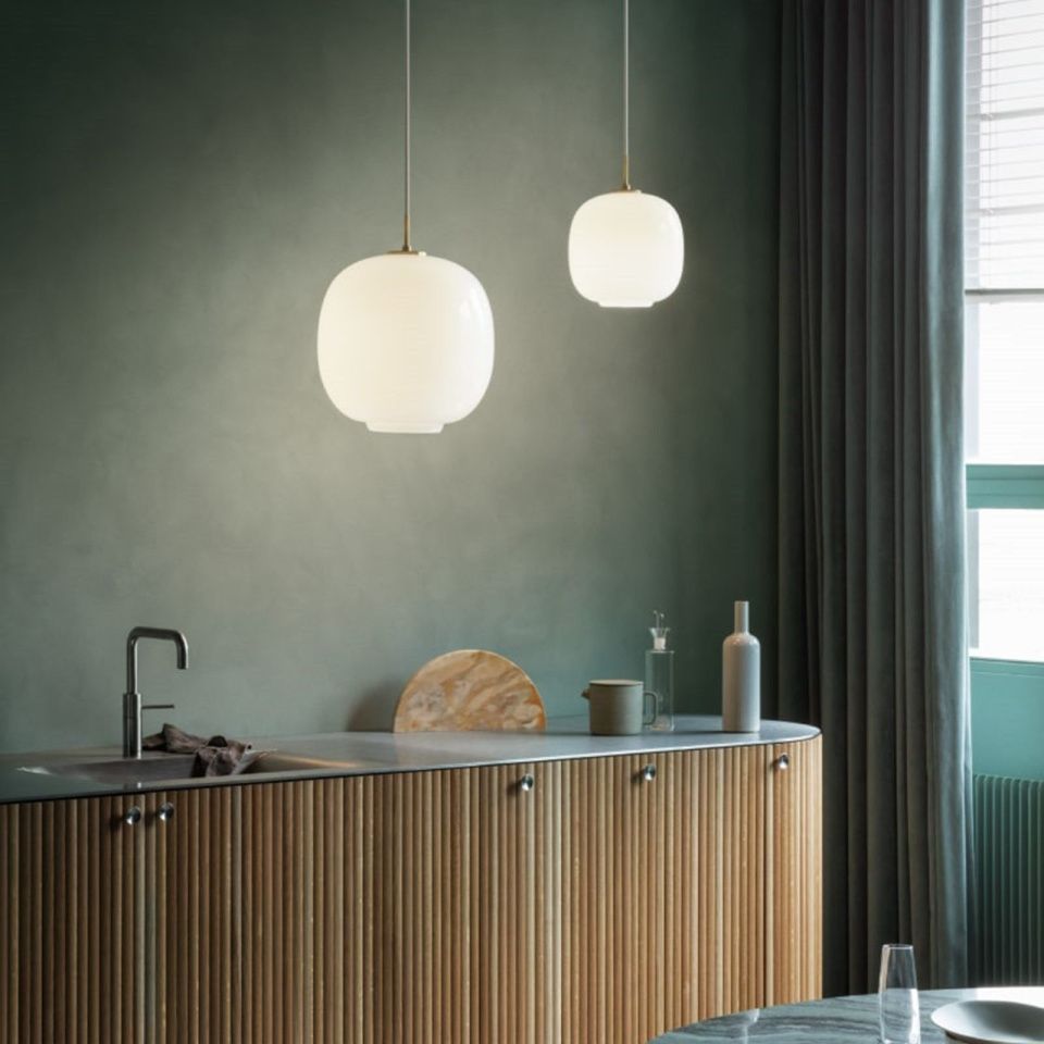 Светильник VL45 Radiohus Pendant Brass Opal 37 см