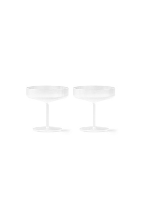 Бокалы для шампанского Ripple Champagne Saucers Frosted 2 шт
