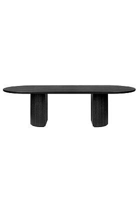 Стол Moon Dining Table Elliptical Brown Black 290 x 105