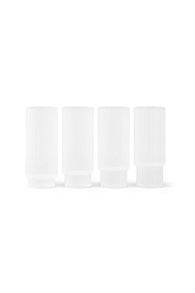 Стаканы Ripple Long Drink Glasses Frosted 4 шт