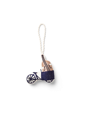 NY Елочное украшение Copenhagen Embroidered Ornament Bike