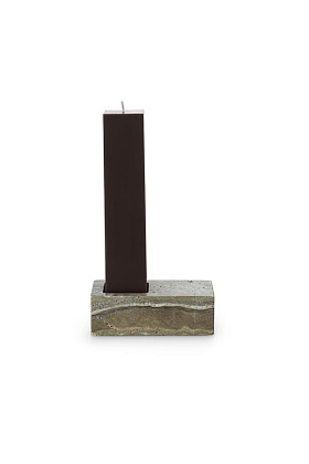 Подсвечник Even Silver Travertine