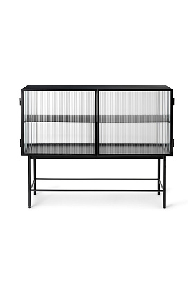 Комод Haze Sideboard Reeded Glass Black