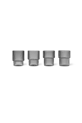 Стопки Ripple Small Glasses Smoked Grey 4 шт