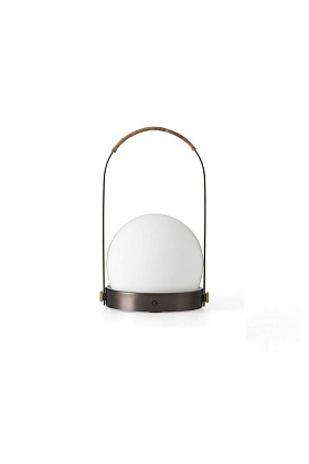 Светильник портативный Carrie Table Lamp Bronzed Brass Leather