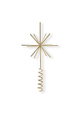 NY Верхушка на елку Brass Christmas Tree Top Star